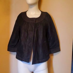 Ann Taylor Black Jean Jacket